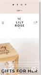 Mobile Screenshot of lilyroseco.com